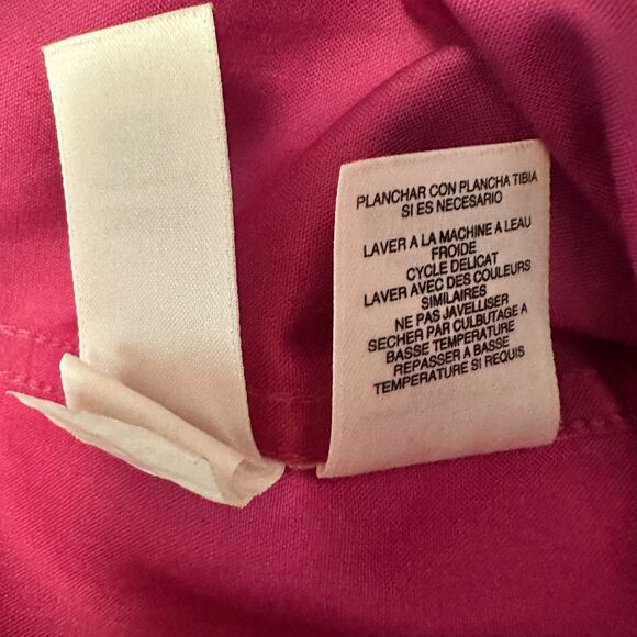 NWT Jones New York Women Tank Top 16W Fuchsia NON IRON Cotton Wing Collar $64 - Picture 8 of 8